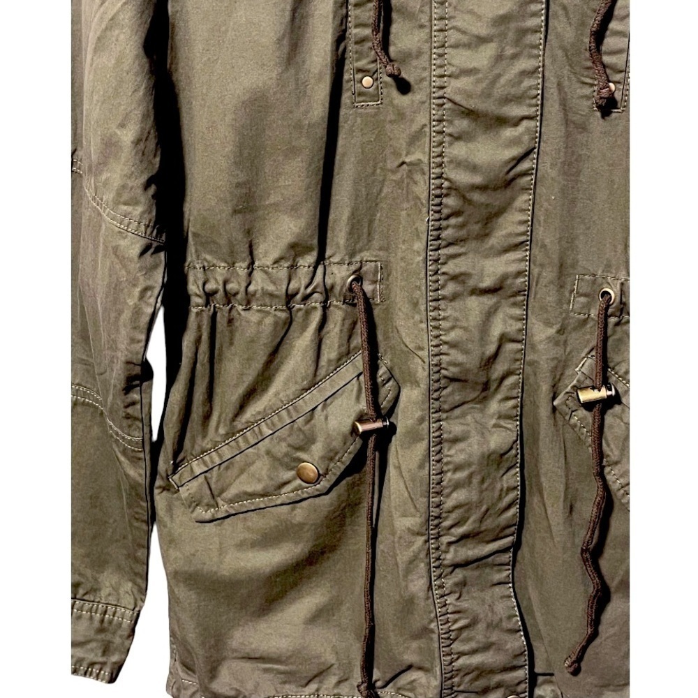Love Tree Olive Green Hooded Jacket - Picture 3 of 16